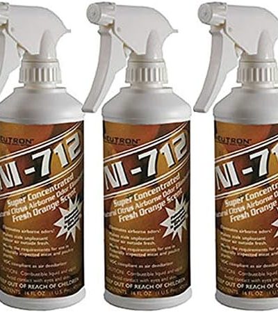 NI-712 Odor Eliminator Orange Pint (3 Bottle) Eliminates Airborne Odors!