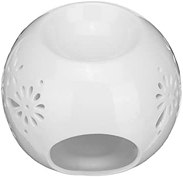 SDGH Ceramic Crafts Aroma Burner Handmade Hollow Flower Pattern Essential Oil Burner Candle Lamp Many Style Home Decor (Color : E)